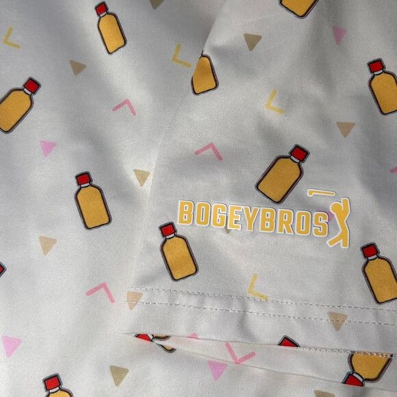 BogeyBros Beer Bottle novelty Print Golf Polo Shirt Size 3XL | Novelty Golfcore - Picture 6 of 6